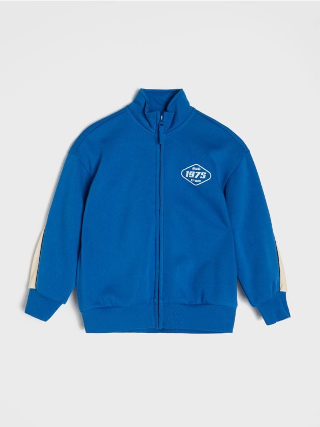 Sinsay - Bluză sport bomber - albastru