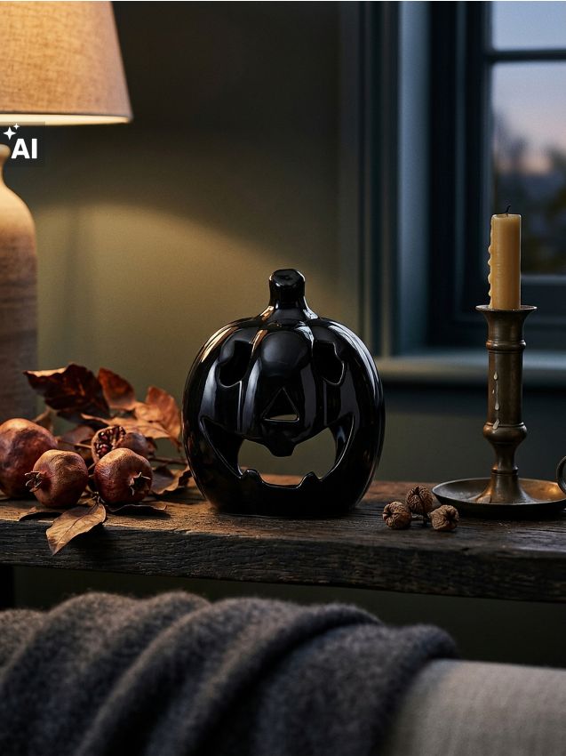 Sinsay - Suport pentru lumânare Halloween - negru