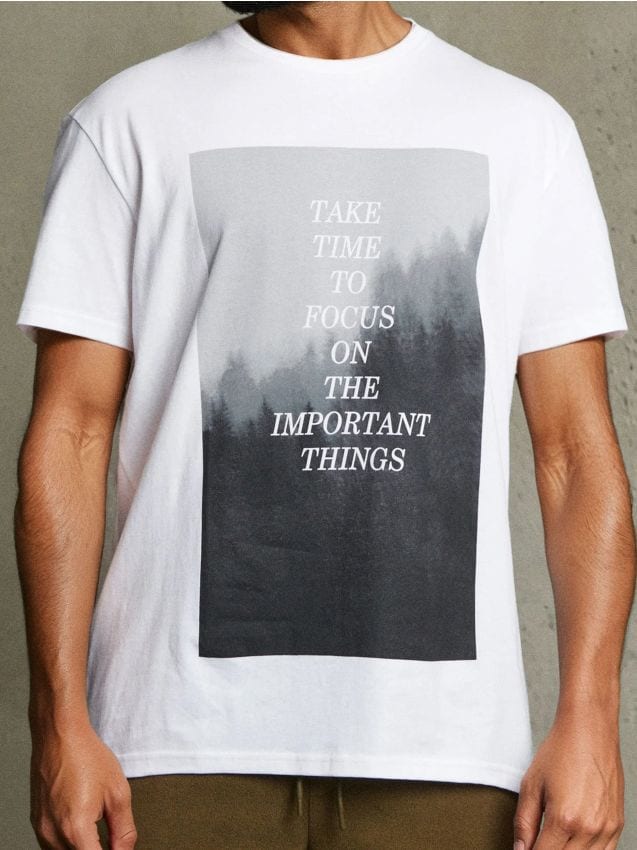 Sinsay - Tricou cu mânecă scurtă - alb