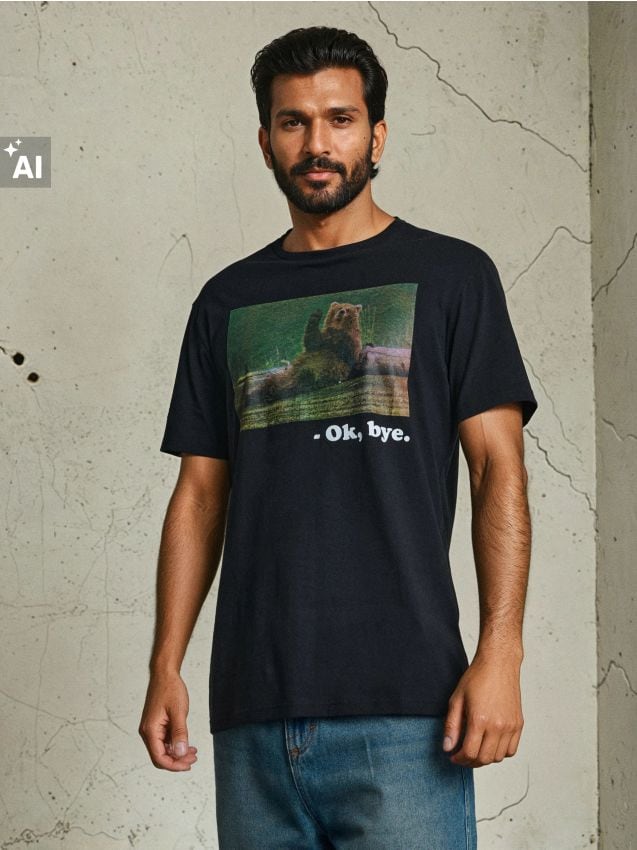 Sinsay - Tricou cu mânecă scurtă - negru