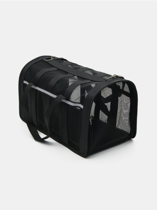 Sinsay - Geantă pentru transportul animalelor de companie 5kg - negru