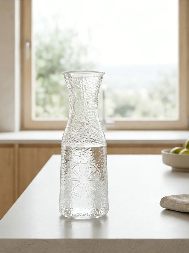 Sinsay - Carafă cu motiv de lămâie în relief - clear