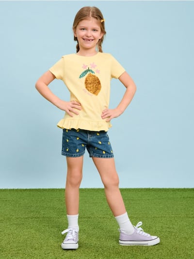 Teksakangast lühikesed püksid