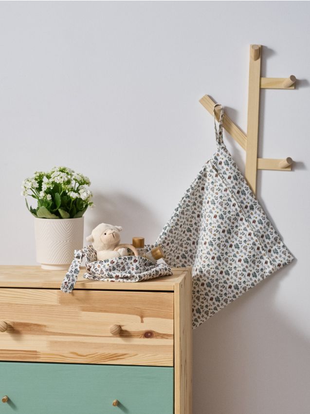 Sinsay - Sada úložných tašiek na zips s rastlinným vzorom, 2 pack - viacfarebná