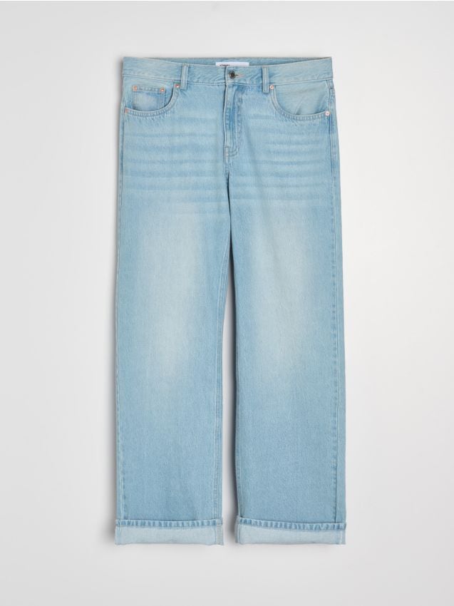 Sinsay - Blugi baggy - albastru