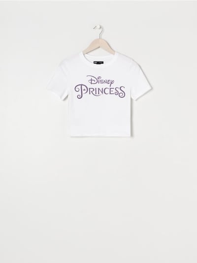 Crop top con stampa Disney