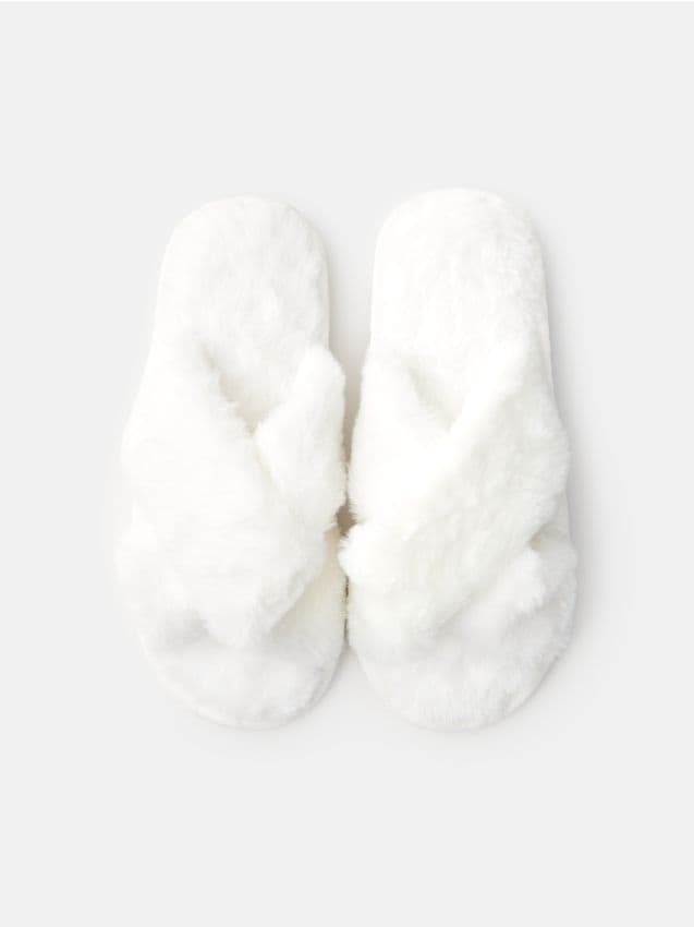 Sinsay - Papuci de casă - crem