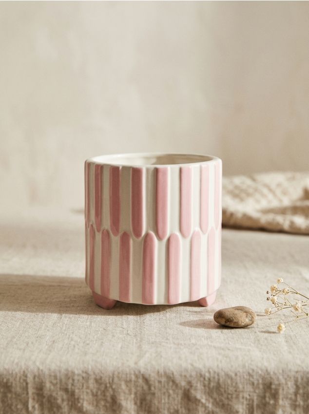 Sinsay - Ghiveci ceramic - roz-pastel