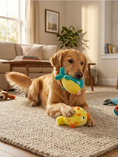 Hundespielzeug-Set mit Quietscher 2 pack