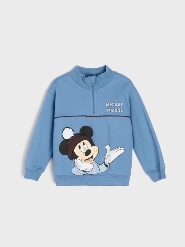 Sinsay - Bluză cu guler înalt și imprimeu Mickey Mouse - altele