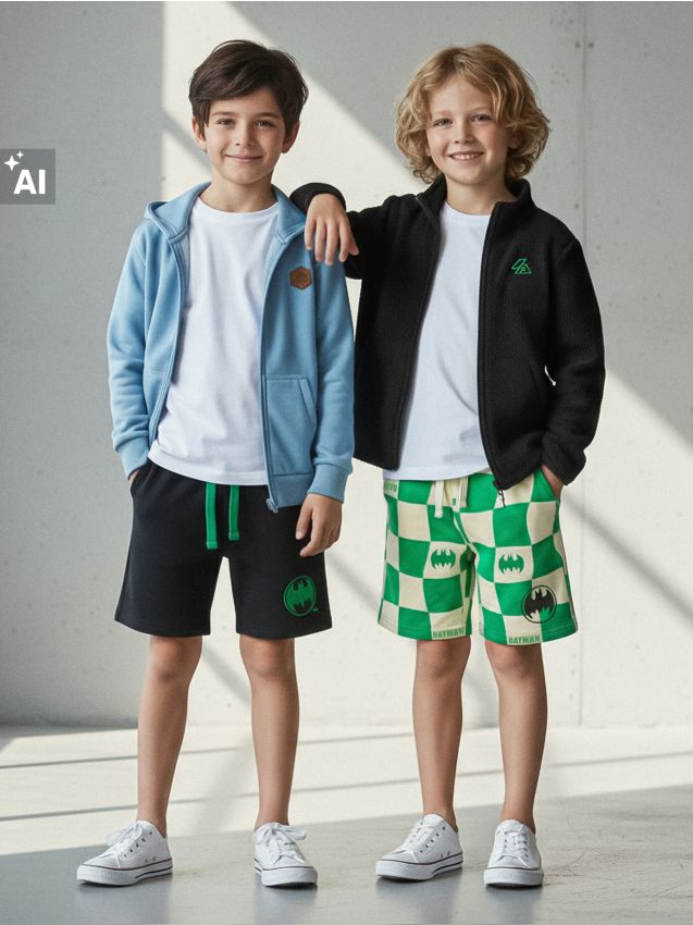 Sinsay - Set de 2 perechi de pantaloni scurți Batman - multicolor