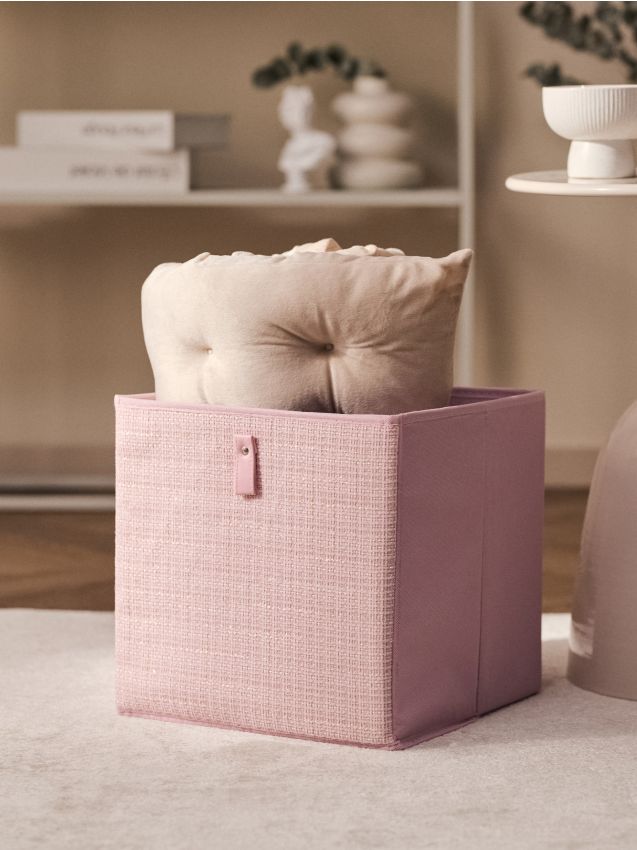 Sinsay - Cutie pliabilă pentru depozitare cu mâner - roz