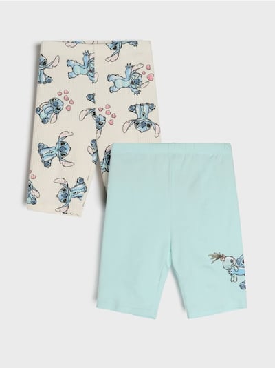 Krótkie legginsy 2 pack Stitch