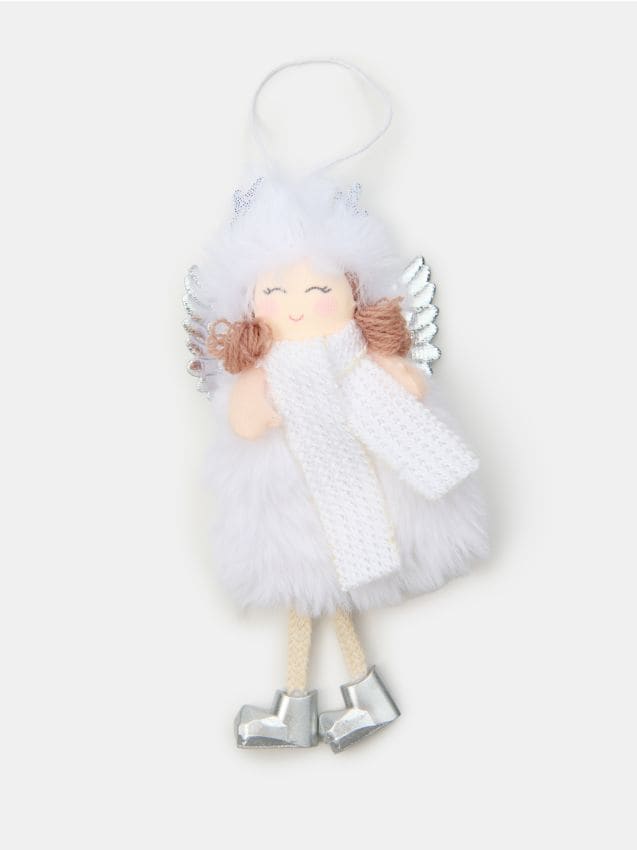 Sinsay - Vianočná dekorácia v tvare anjelika - strieborná