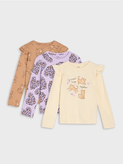 Puuvillane t-särk pildiga 3 pack