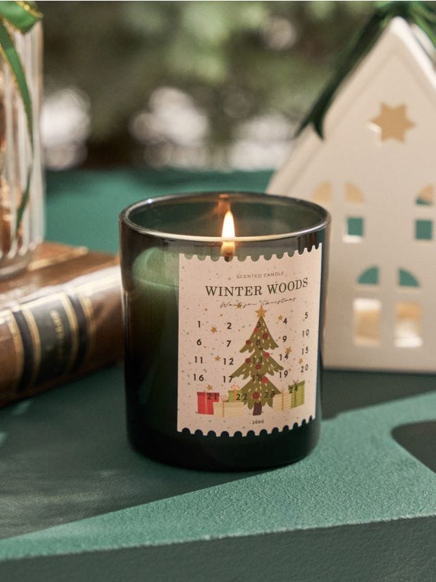 Sinsay - Sviečka Winter Woods - zelená