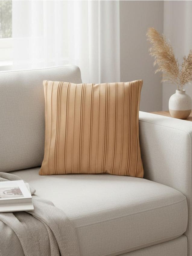 Sinsay - Obliečka na vankúš s dekoratívnymi pruhmi - béžová