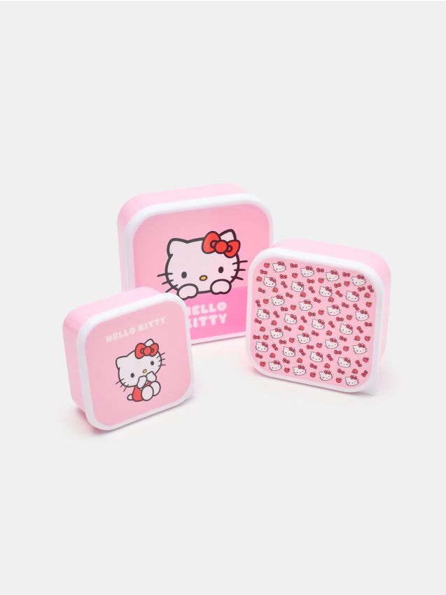 Sinsay - Set de recipiente pentru alimente cu capac Hello Kitty 3 pack - multicolor