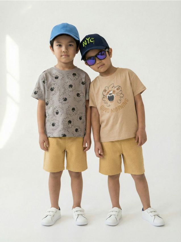 Sinsay - Tricouri 2 bucăți - bej