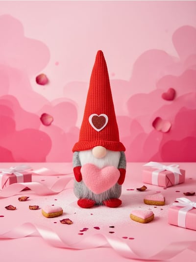 Валентинівська стояча декорація у формі гнома