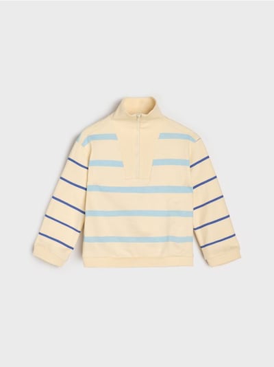 Смугаста бавовняна блузка