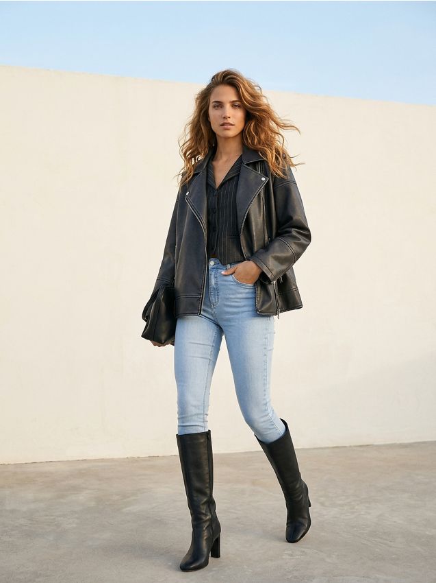 Sinsay - Blugi skinny - albastru