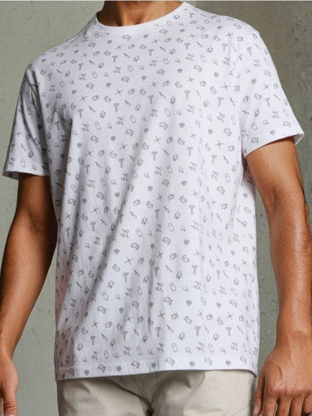 Sinsay - Tricou cu mânecă scurtă - alb