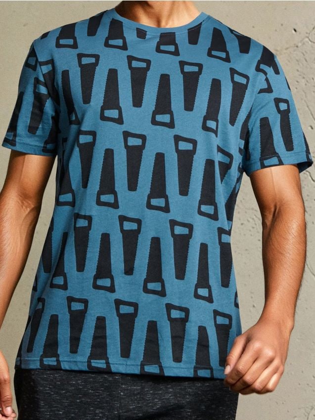 Sinsay - Tricou cu mânecă scurtă - indigo
