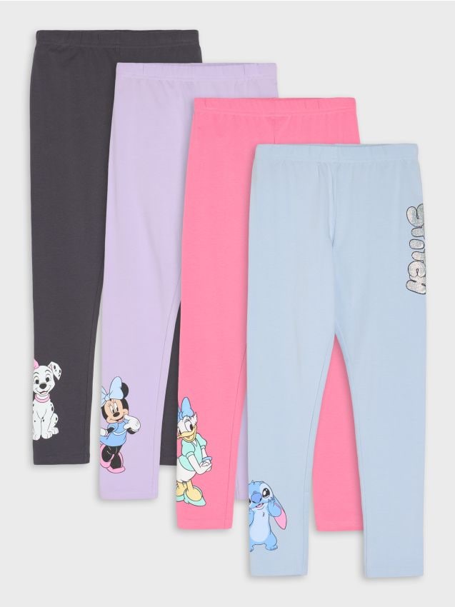 Sinsay - Bawełniane legginsy 4 pack - wielobarwny