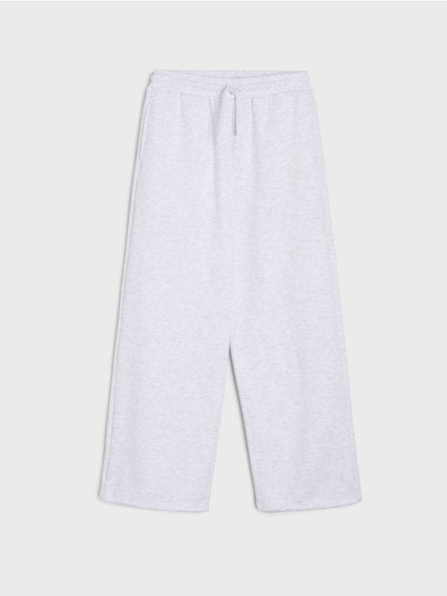 Sinsay - Pantaloni de trening cu crac larg - gri deschis