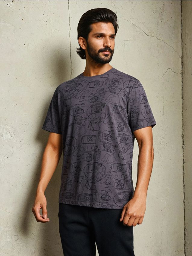 Sinsay - Tricou din bumbac - violet