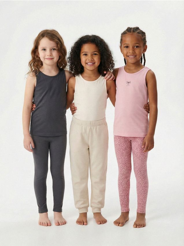 Sinsay - Tričká bez rukávov 3 balenie - viacfarebná