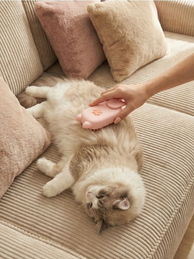 Sinsay - Perie electronică pentru animale cu funcție de pulverizare cu apă - roz-pastel