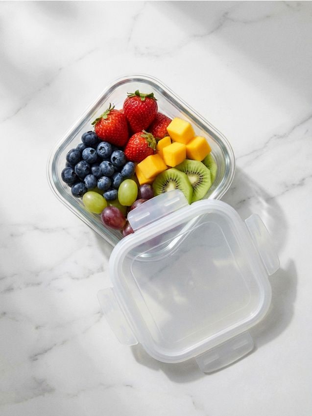 Sinsay - Recipient de sticlă pentru alimente cu capac - clear