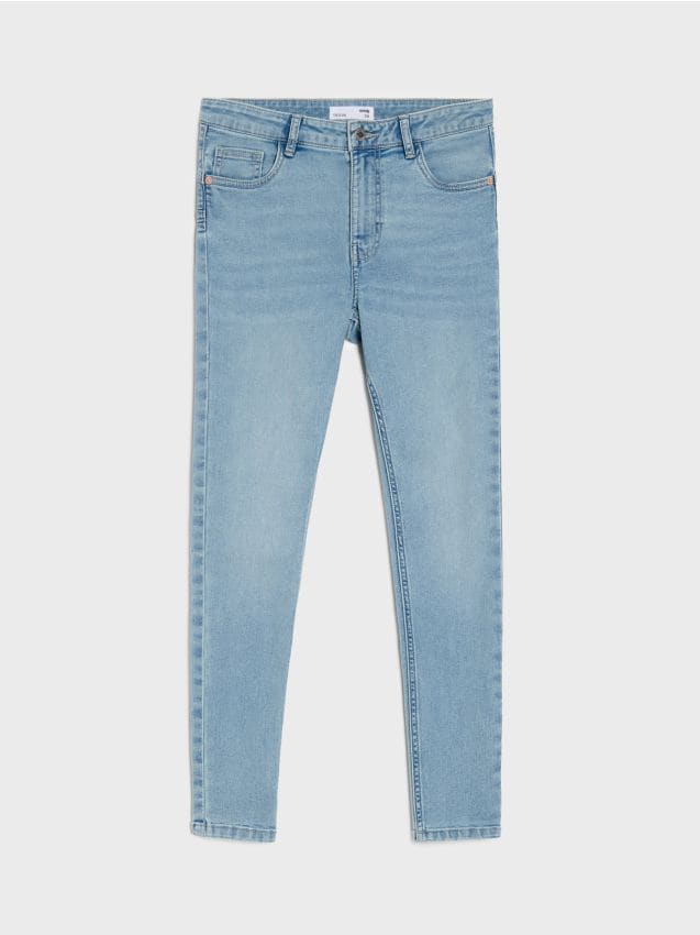 Sinsay - Džínsy skinny fit - modrá