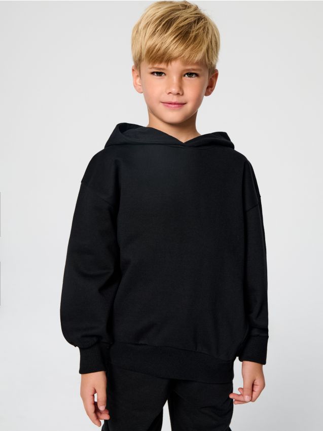 Sinsay - Hanorac basic - negru