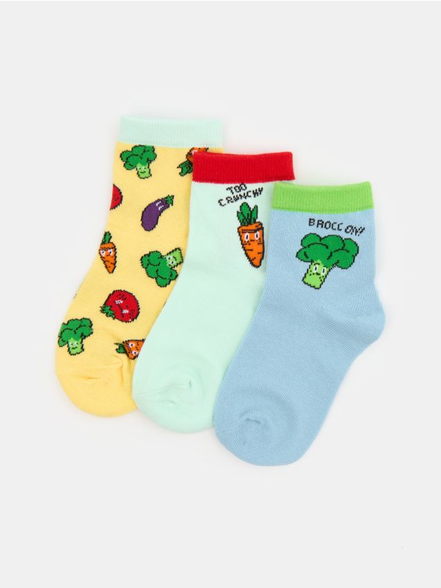 Sinsay - Șosete striate 3 pack - multicolor