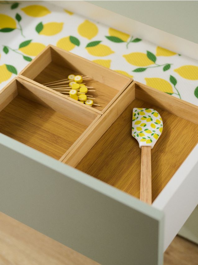 Sinsay - Set de cutii de depozitare din bambus, 3 buc. - bej