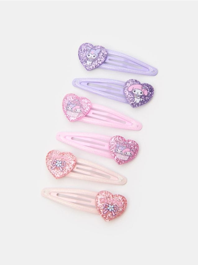 Sada 6 sponek do vlasů Hello Kitty - SINSAY