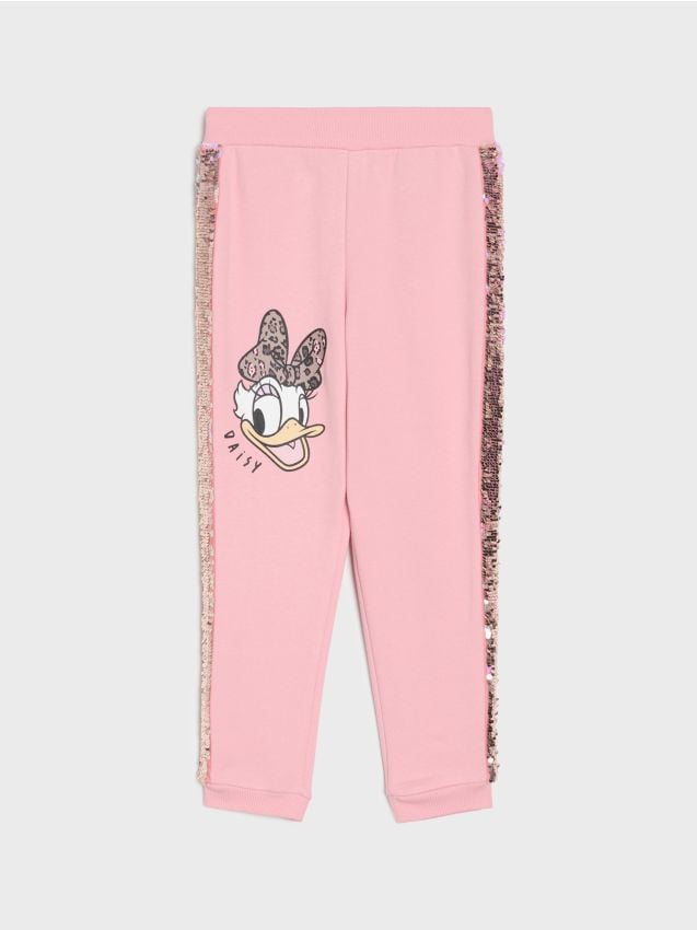 Bavlněné kalhoty Jogger Daisy - SINSAY