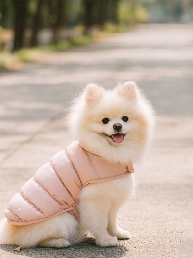 Sinsay - Hăinuță matlasată pentru câine - roz-pastel