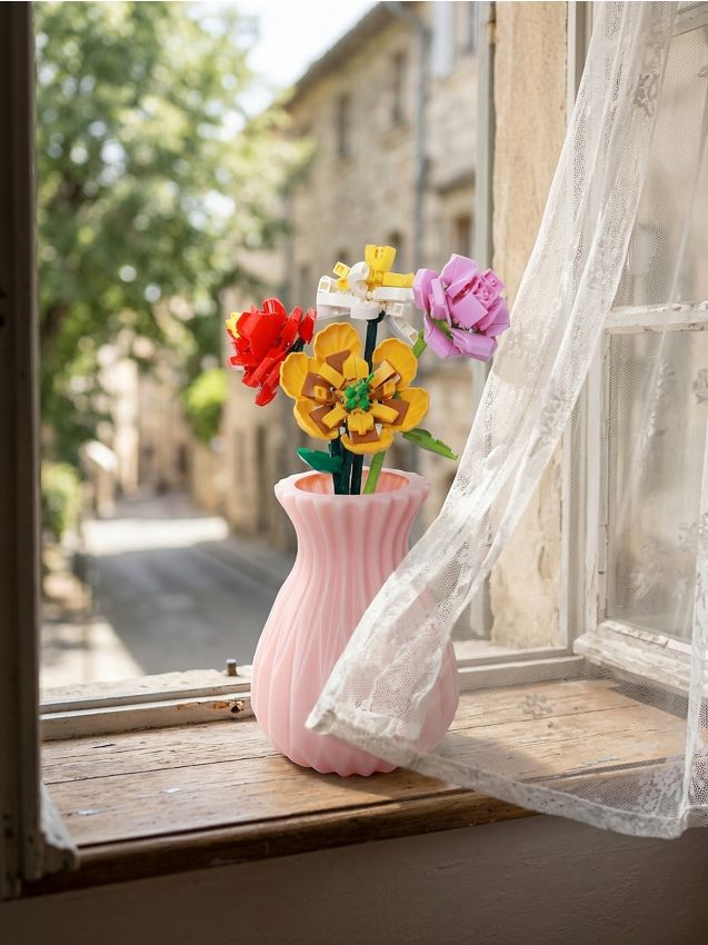 Sinsay - Blocuri de construcție – Buchet de flori în vază - multicolor