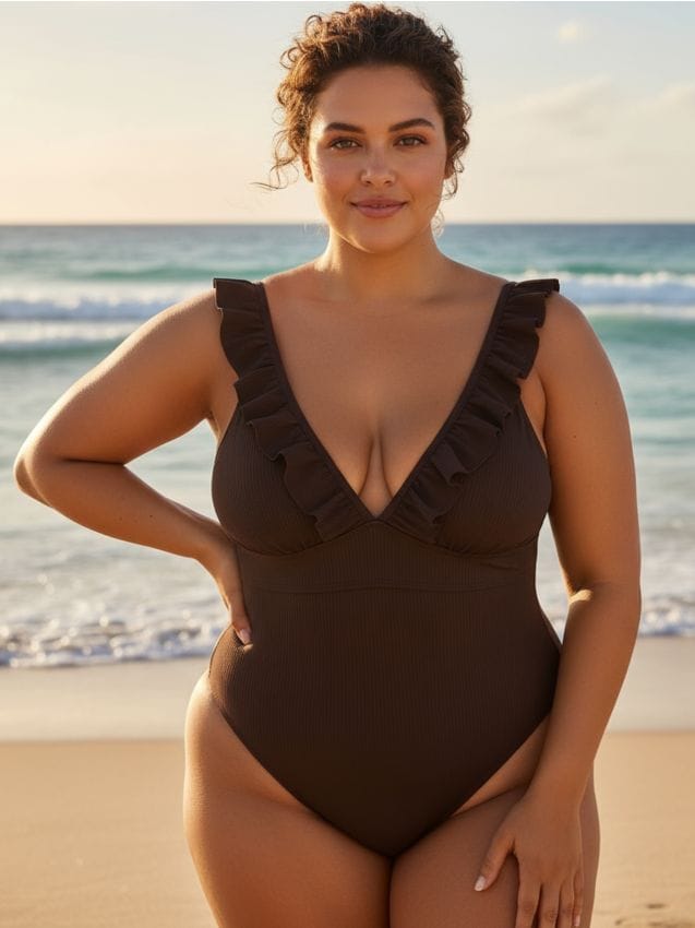 Costume da bagno - marrone scuro