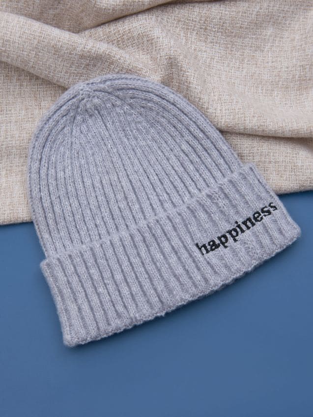 Sinsay - Čiapka beanie - svetlošedá