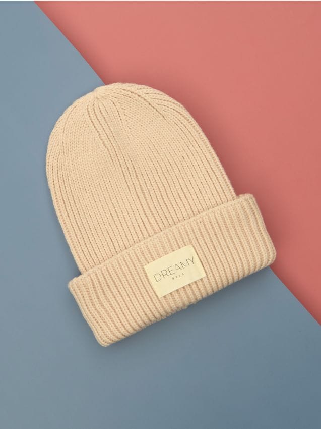 Sinsay - Čiapka beanie - pastelová ružová