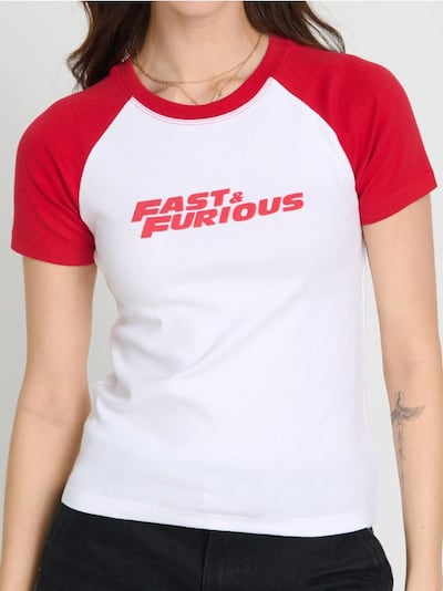 Tricou cu mâneci raglan Fast & Furious