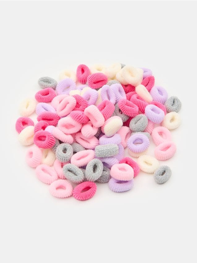 Sinsay - Súprava 100 gumičiek do vlasov - viacfarebná