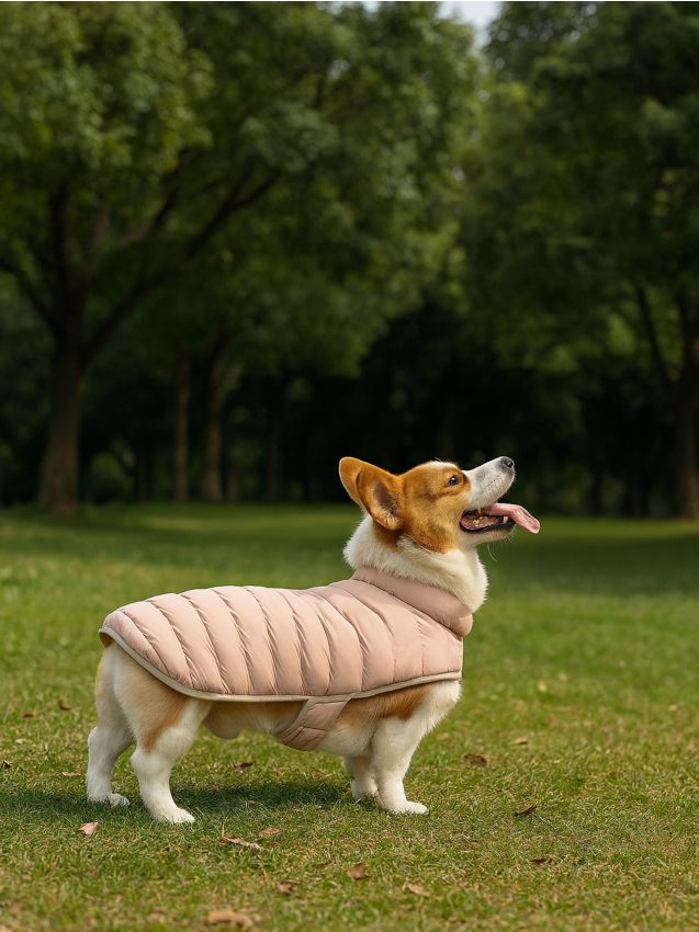 Sinsay - Hăinuță matlasată pentru câine - roz-pastel