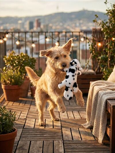 Plüüsist mänguasi piiksuga lehma kujul