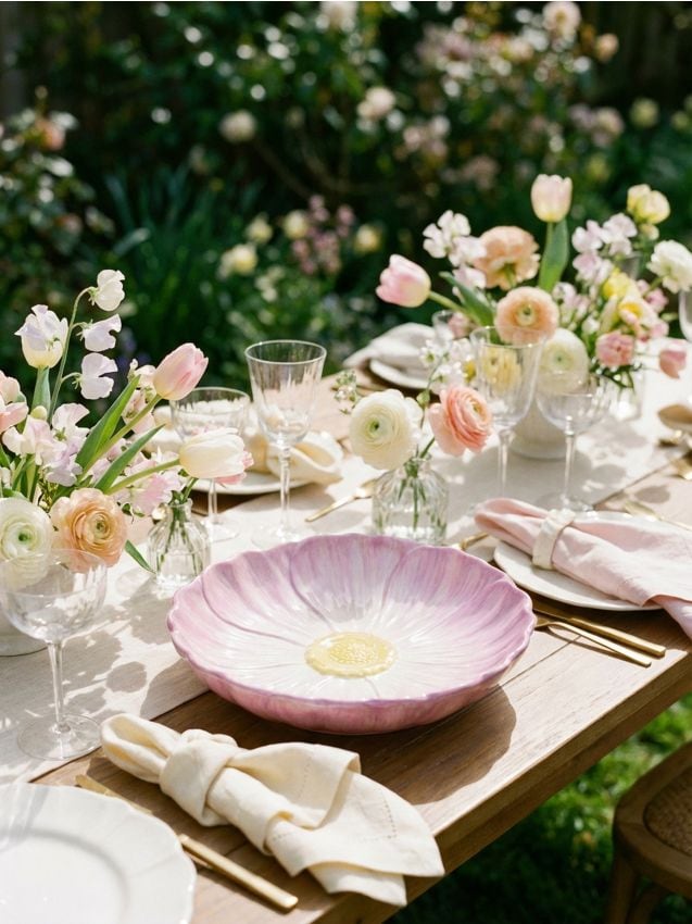 Sinsay - Platou de servire cu motiv floral - multicolor